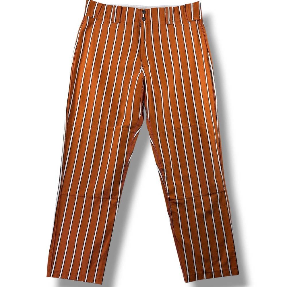 Worth Mens XL Baseball Pants Burnt Orange White Striped WMHP Adult Softball XL